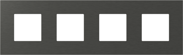 EDGE Rama decorativa metal 4x2M antracit pentru elemente modulare MODUL