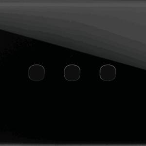 EDGE Rama decorativa sticla 3M neagra pentru buton EDGE