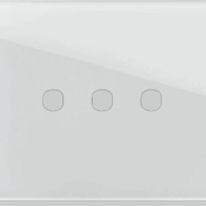 EDGE Rama decorativa sticla 3M alba pentru buton EDGE