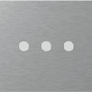 EDGE Rama decorativa metal 3M argintie pentru buton EDGE