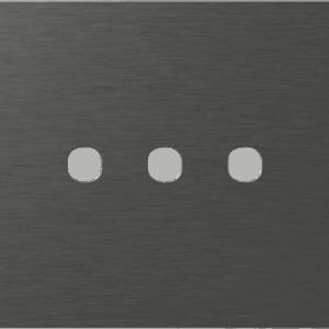 EDGE Rama decorativa metal 3M antracit pentru buton EDGE