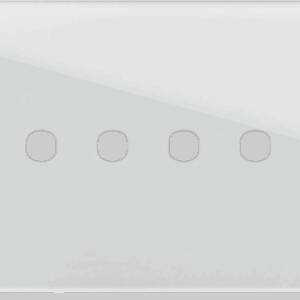 EDGE Rama decorativa sticla 4M alba pentru buton EDGE