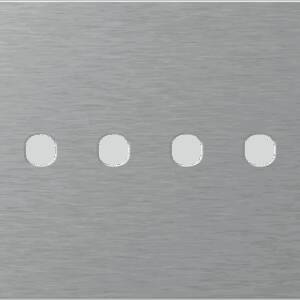 EDGE Rama decorativa metal 4M argintie pentru buton EDGE