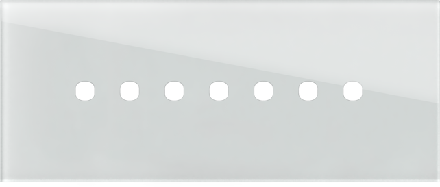 EDGE Rama decorativa sticla 7M alba pentru buton EDGE