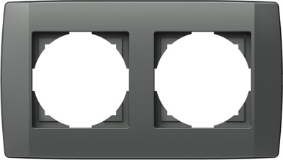 Ramă decorativă dublă, antracit