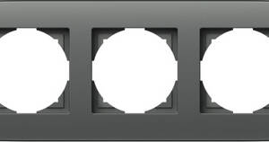 Ramă decorativă triplă, antracit