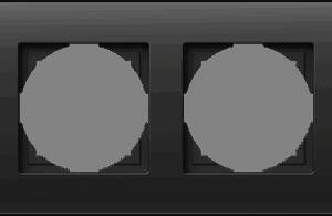 Ramă decorativă cvadruplă, negru