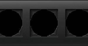 Ramă decorativă cvintuplă, negru