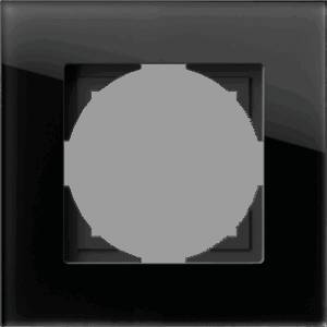 Logiq PRIME Ramă decorativă 1P, sticlă neagră