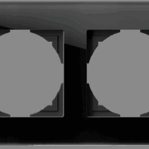 Logiq PRIME Ramă decorativă 2P, sticlă neagră