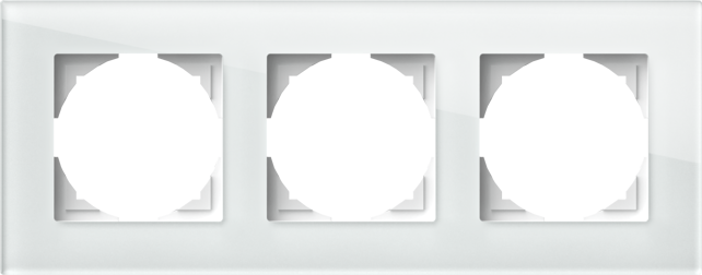 Logiq PRIME Ramă decorativă 3P, sticlă albă