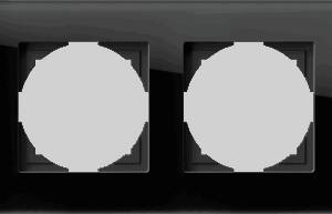 Logiq PRIME Ramă decorativă 4P, sticlă neagră