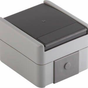 Fontana Buton simplu cu led PT gri