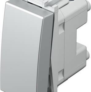 Modul Buton simplu 1m argintiu
