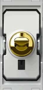 EDGE Intrerupător cu revenire cap-scară 16A 250V~ 1M auriu