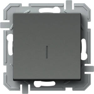 Întrerupător simplu cu indicator, antracit