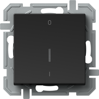 Intrerupator bipolar cu indicator LED 16AX 250V~ IN 03, negru