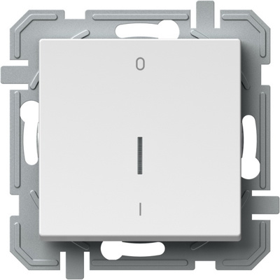 Intrerupator bipolar cu indicator LED 16AX 250V~ IN 03, alb polar