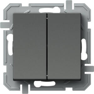 Buton dublu 10A 250V, antracit