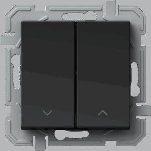 Întrerupătoare jaluzele 10AX 250V~ NT 09, negru