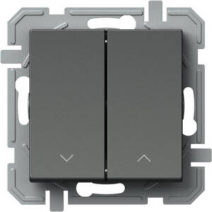 Butoane acționare jaluzele 10A 250V~ NT 09 antracit
