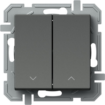 Butoane acționare jaluzele 10A 250V~ NT 09 antracit
