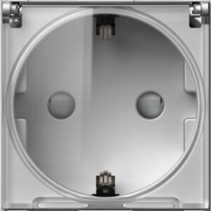 Modul Priza simpla CP capac argint