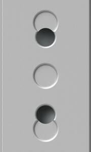 Modul Priza simp CP 1m arginti