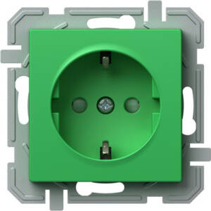 Priză simplă SCHUKO 2P+E 16A 250V~, verde