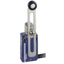 Limitator cu brat rotativ cu rola din termoplastic, 1 NC + 1 NO, salt al
curentului de iesire, cablu 1 m, XCMD2145L1, Schneider Electric